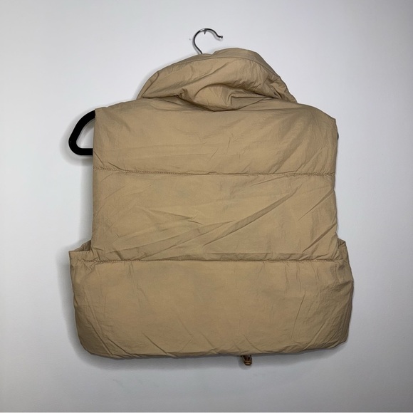 Tan Puffer Vest - Picture 5 of 7